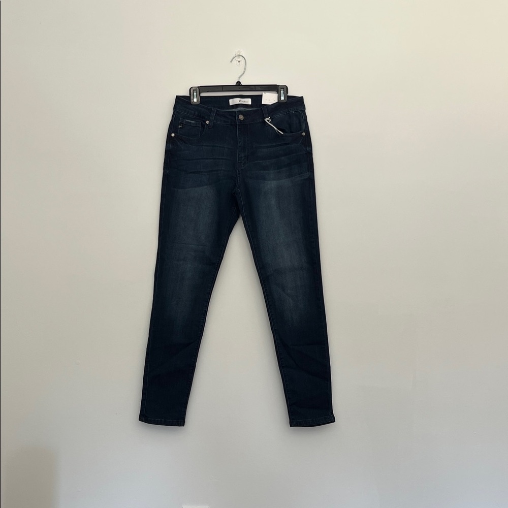 kancan mid rise super skinny jeans, size 13/30